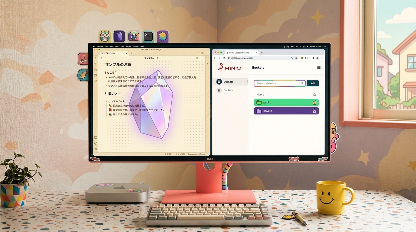 デジタル手仕事 08｜ブログに生活を混ぜない。ObsidianとMinIOを自作プラグインで仕分ける仕組み