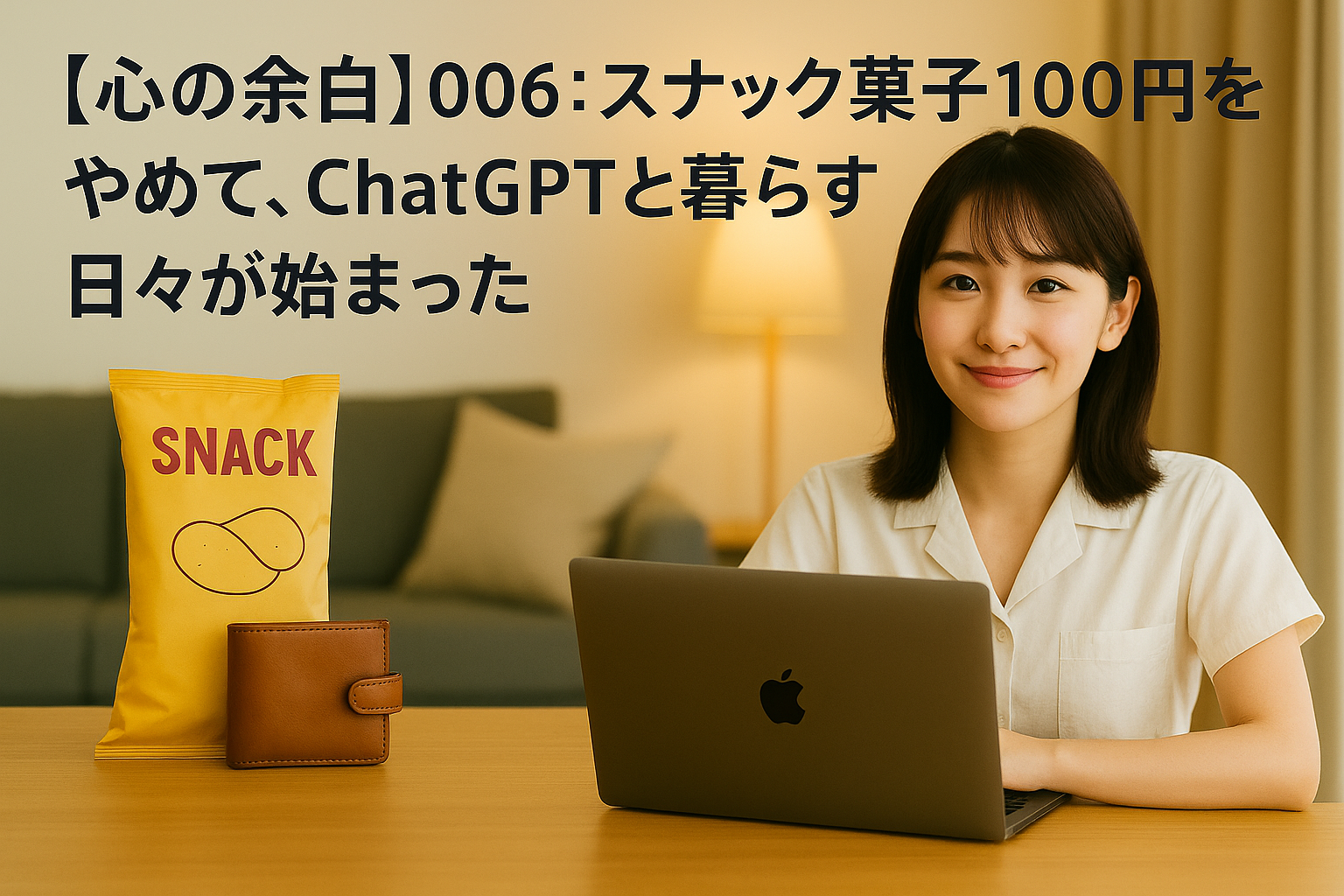 【心の余白】006：スナック菓子100円をやめて、ChatGPTと暮らす日々が始まった