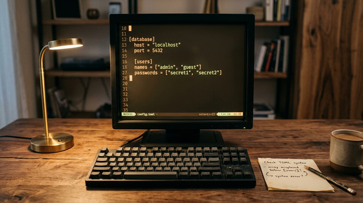 Neovimでconfig.tomlを開きながらメモを書く