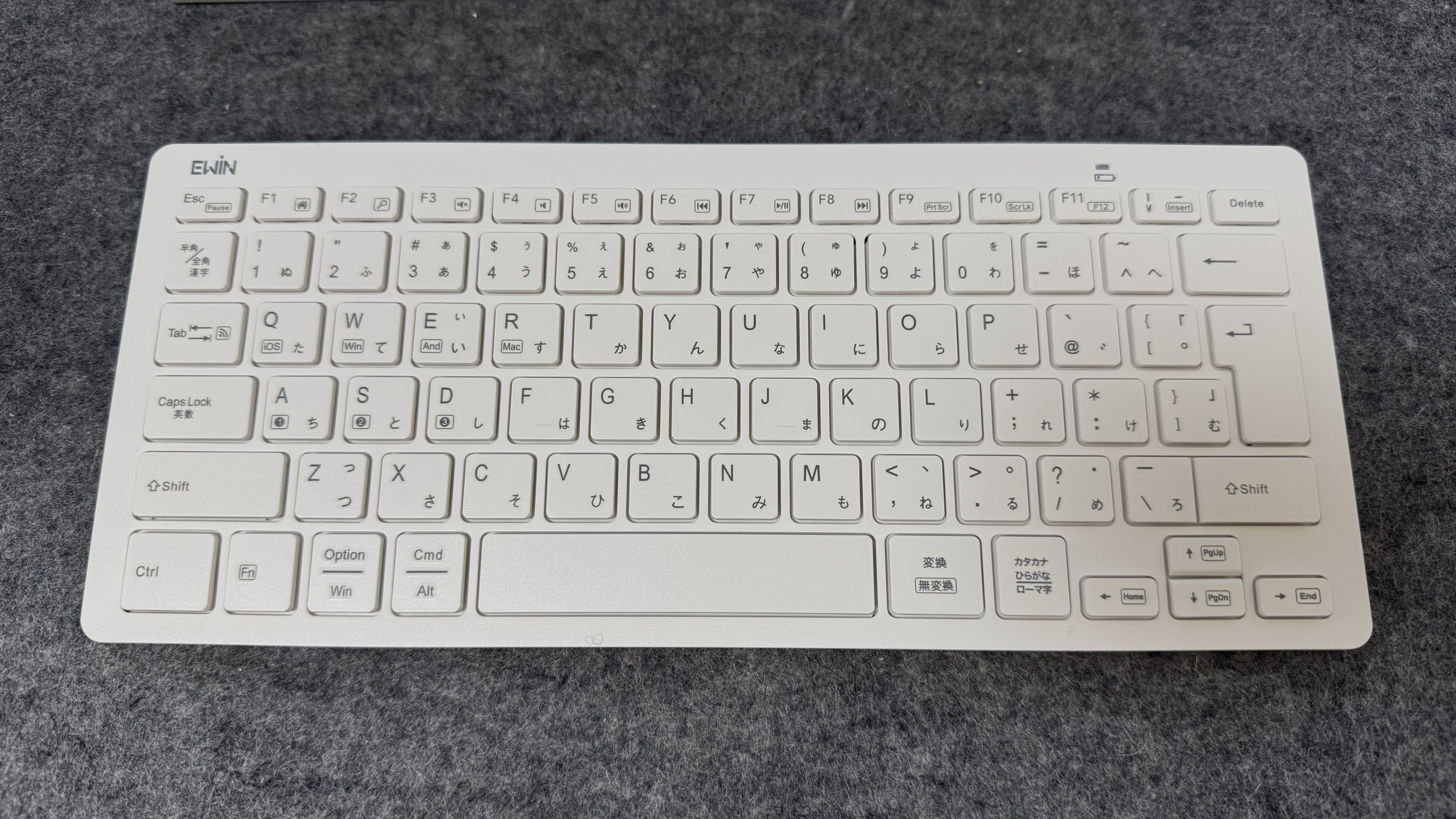 【EWIN EW-B009】レビュー：Bluetoothキーボード超薄型ワイヤレスのパンタグラフ日本語７９キー配列キーボードで、Magic Keyboard要らず（Mac）